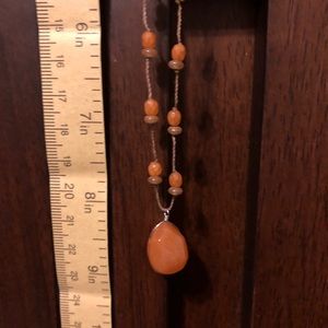 Coral beaded necklace